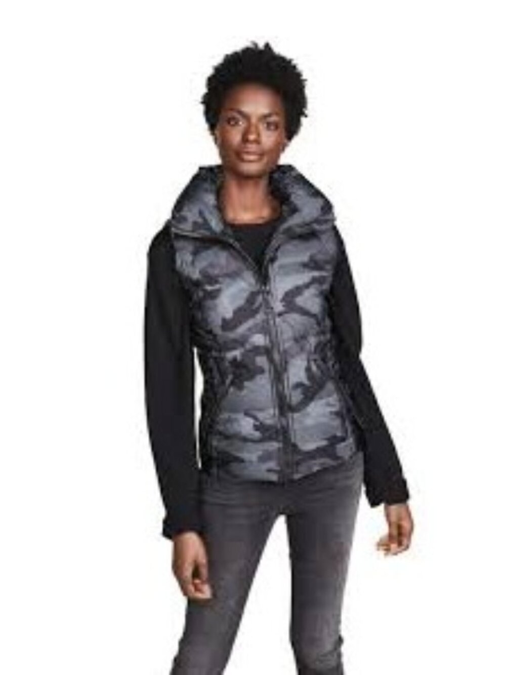 SAM - Camo Freedom Puffer Vest  Women's  Camouflage Gray Size L